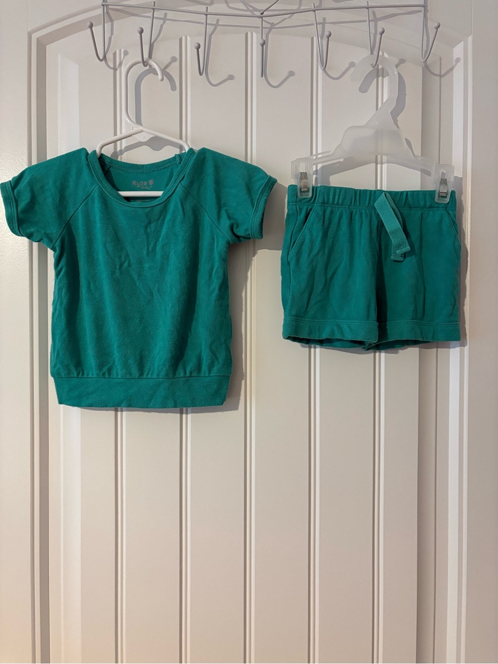 Kyte Baby Short-Sleeve bamboo jersey Set in Carribean